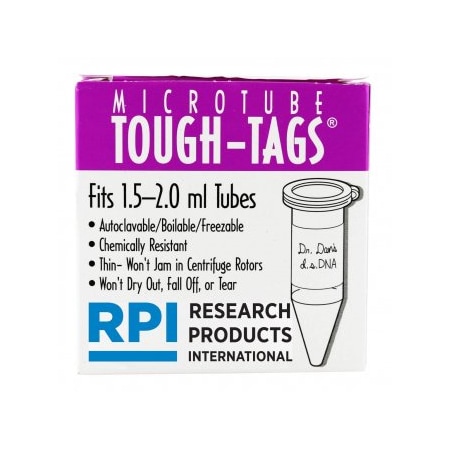 Diversified Biotech Tough-Tags, 1.5-2.0ml, White, 1000/pk, 1000PK 247103